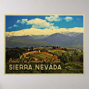 Sierra Nevada Spanien Poster