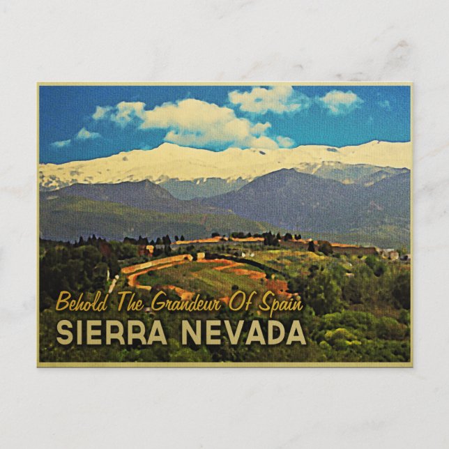 Sierra Nevada Spanien Vykort (Framsida)
