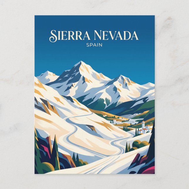 Sierra Nevada Spanien Vykort (Framsida)