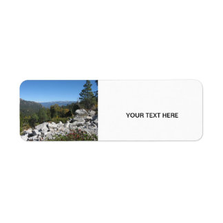 Sierra Nevadabbergen Returadress Etikett