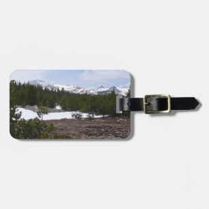 Sierra Nevadabergen och Snö vid Yosemite Bagagebricka