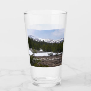 Sierra Nevadabergen och Snö vid Yosemite Glaskopp