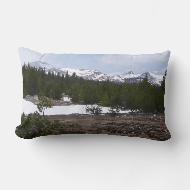 Sierra Nevadabergen och Snö vid Yosemite Lumbarkudde (Framsida)