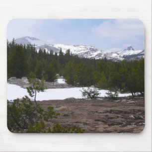 Sierra Nevadabergen och Snö vid Yosemite Musmatta