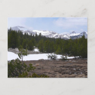 Sierra Nevadabergen och Snö vid Yosemite Vykort
