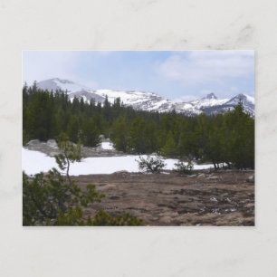 Sierra Nevadabergen och Snö vid Yosemite Vykort