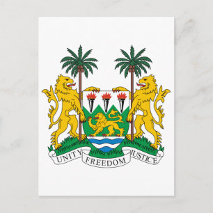 Sierra Officiell Jackat av Arm Heraldry Symbol Vykort