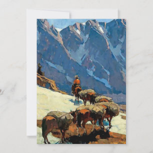 “Sierra Pass” västerländsk konst av Edgar Payne Inbjudningar
