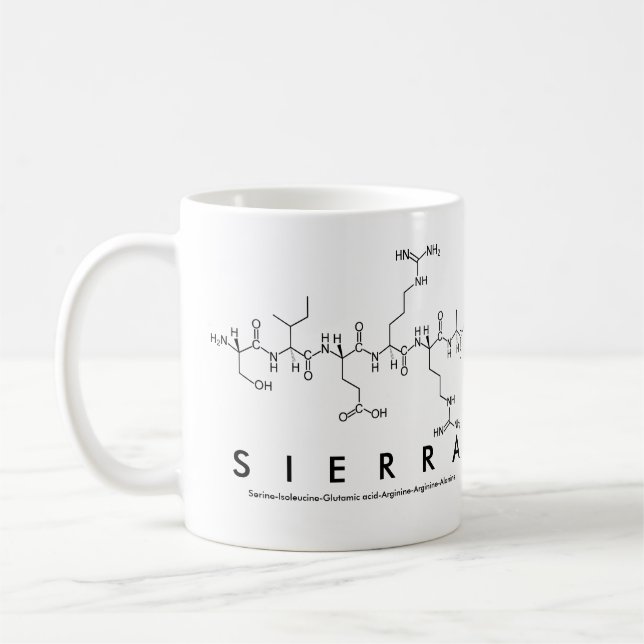 Sierra peptid namn mugg (Vänster)