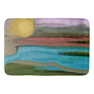 Sierra Sunrise Abstact Art Badrumsmatta