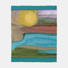 Sierra Sunrise Abstrakt Art Fleecefilt