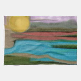 Sierra Sunrise Abstrakt Art Kökshandduk