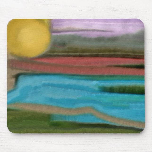 Sierra Sunrise Abstrakt Art Musmatta (Framsidan)