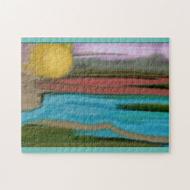 Sierra Sunrise Abstrakt Art Pussel (Horisontell)