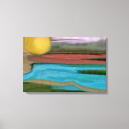 Sierra Sunrisei Abstrakt Art Canvastryck