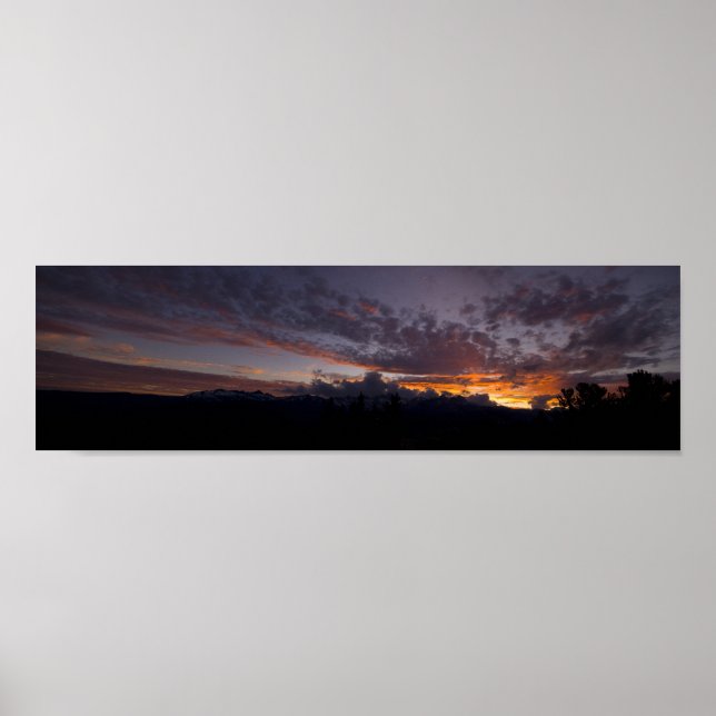 Sierra Sunset Panorama Poster (Framsidan)
