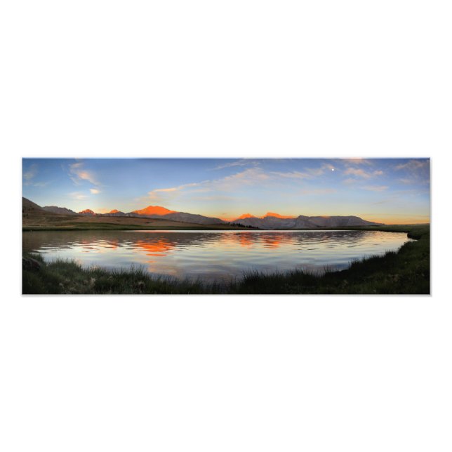 Sierra Vapensköld Sunset - John Muir Trail Fototryck (Framsidan)