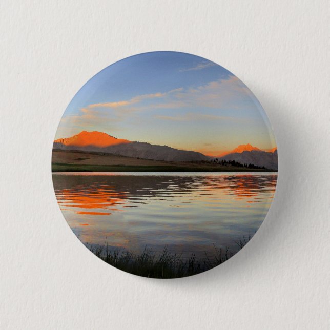 Sierra Vapensköld Sunset - John Muir Trail Knapp (Framsida)