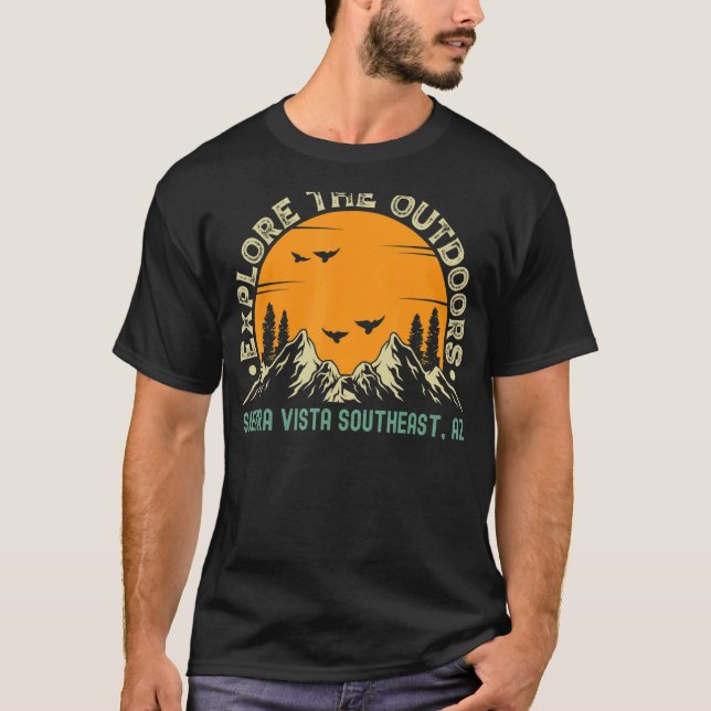 Sierra Vista Sydost Arizona Utforska utdraget T Shirt (Framsida)
