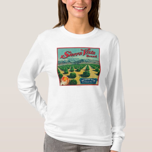 Sierran utsikt brännmärker den citrusa t shirt (Framsida)