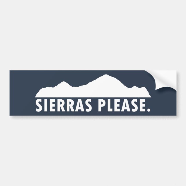 Sierras Please Klistermärke (Framsidan)