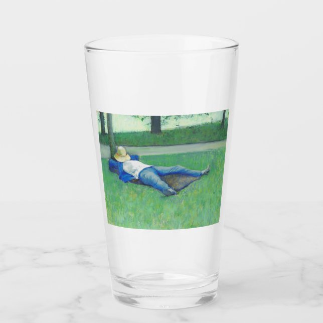 Siesta (av Gustave Caillebotte) Glaskopp (Framsida)