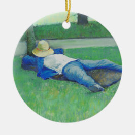 Siesta (av Gustave Caillebotte) Julgransprydnad Keramik
