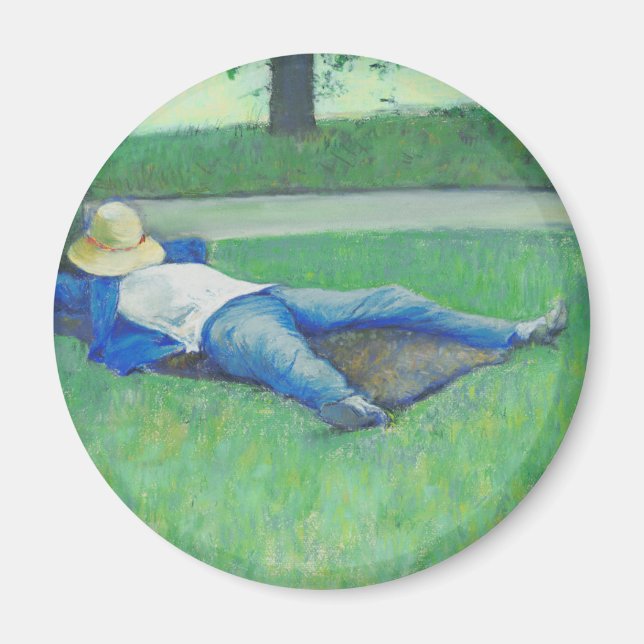 Siesta (av Gustave Caillebotte) Magnet (Framsidan)