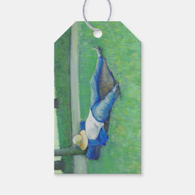 Siesta (av Gustave Caillebotte) Presentetikett (Framsidan)