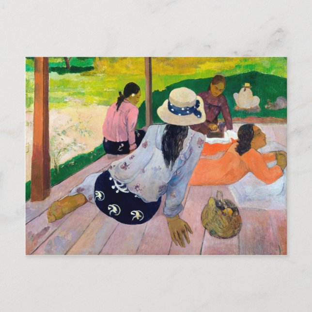 Siesta av Paul gasguin Vykort (Framsida)