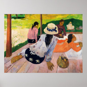 Siesta av Paul Gauguin Quiet Life Scene Poster