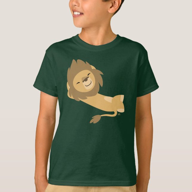 Siesta! Cute Tecknad Lejon Children T-Shirt (Framsida)