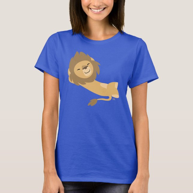 Siesta! Cute Tecknad Lejona kvinnor T-shirt (Framsida)