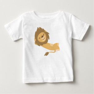 Siesta! Cute Tecknad Lejonare Baby T-Shirt