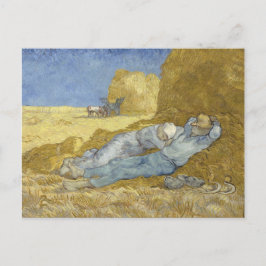 Siesta efter Millet av Vincent Van Gogh Vykort