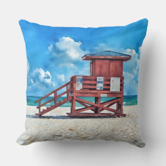 Siesta Key Beach Röda Livräddningstornets Kudde