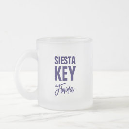 Siesta Key Florida Coffee Mug Frostad Glasmugg