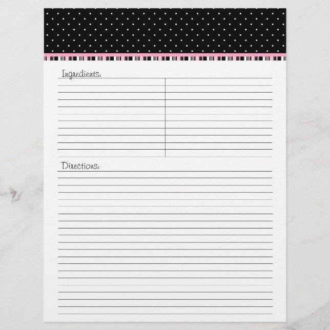 Siesta Motel Recipe Letterhead - TBA (Framsida)