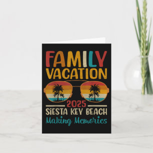 Siesta Nyckel Beach Florida Matching Family Vacati Kort