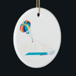Siesta Nyckel Beach Parasailing Julgransprydnad Keramik<br><div class="desc">Det fria fallets brådska skiljer sig från alla andra känslor i världen. Gör varje perfekt en gåva med den här Parasailing-designen för Siesta Nyckel på kläder,  hushållslinne med mera för ävententurous.</div>