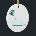 Siesta Nyckel Beach Parasailing Julgransprydnad Keramik<br><div class="desc">Det fria fallets brådska skiljer sig från alla andra känslor i världen. Gör varje perfekt en gåva med den här Parasailing-designen för Siesta Nyckel på kläder,  hushållslinne med mera för ävententurous.</div>