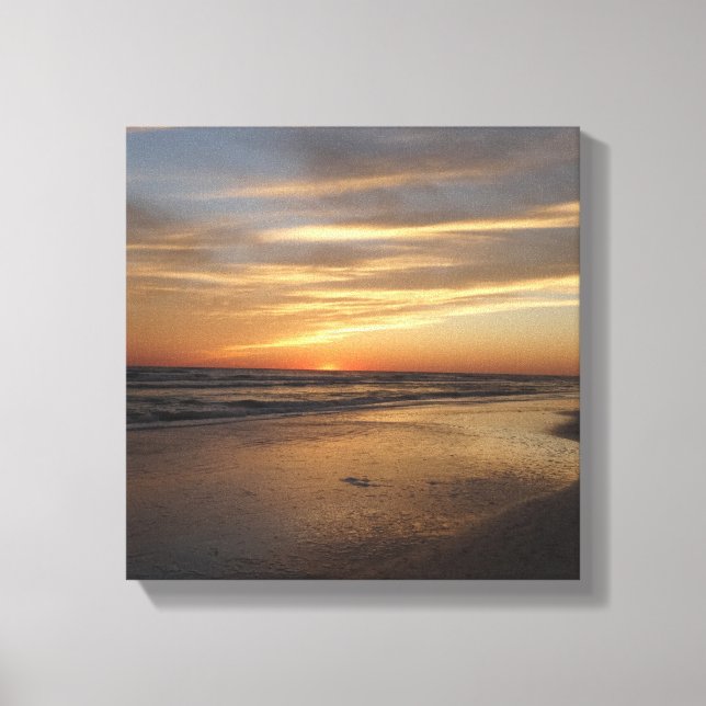Siesta Nyckel Beach Sunset Canvastryck (Framsida)
