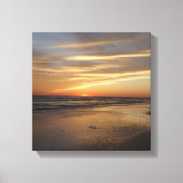 Siesta Nyckel Beach Sunset Canvastryck