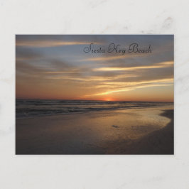 Siesta Nyckel Beach Sunset Vykort