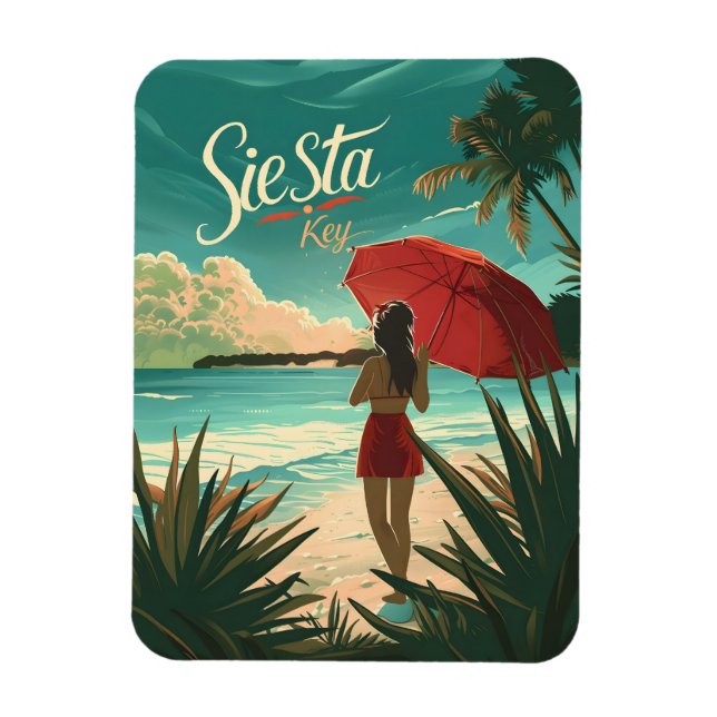 Siesta Nyckel Beach Travel och Magnet (Vertikal)