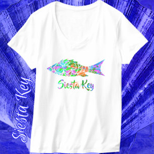 Siesta Nyckel FL Colorful Fish T Shirt