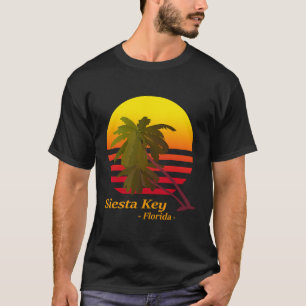 Siesta Nyckel Florida Beach Sunset Vacation Souven T Shirt