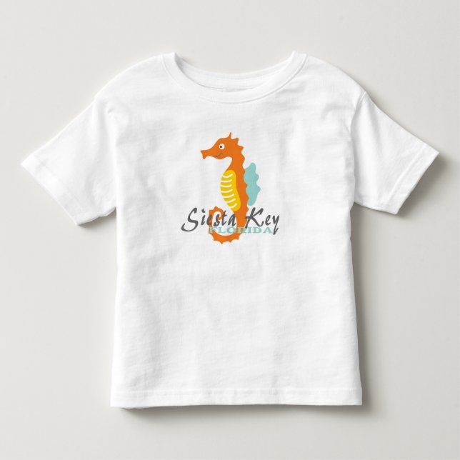 Siesta Nyckel Florida boys seahorse tee (Framsida)