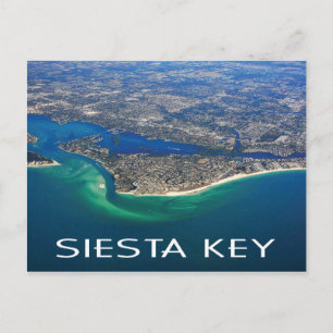 Siesta Nyckel, Florida-flygfotot Vykort