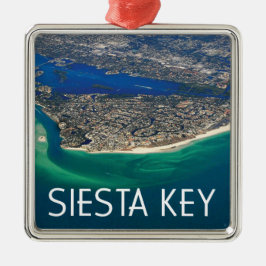 Siesta Nyckel Florida Island View Julgransprydnad Metall